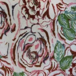 Persian Handknotted Rose Carpet - Image 3